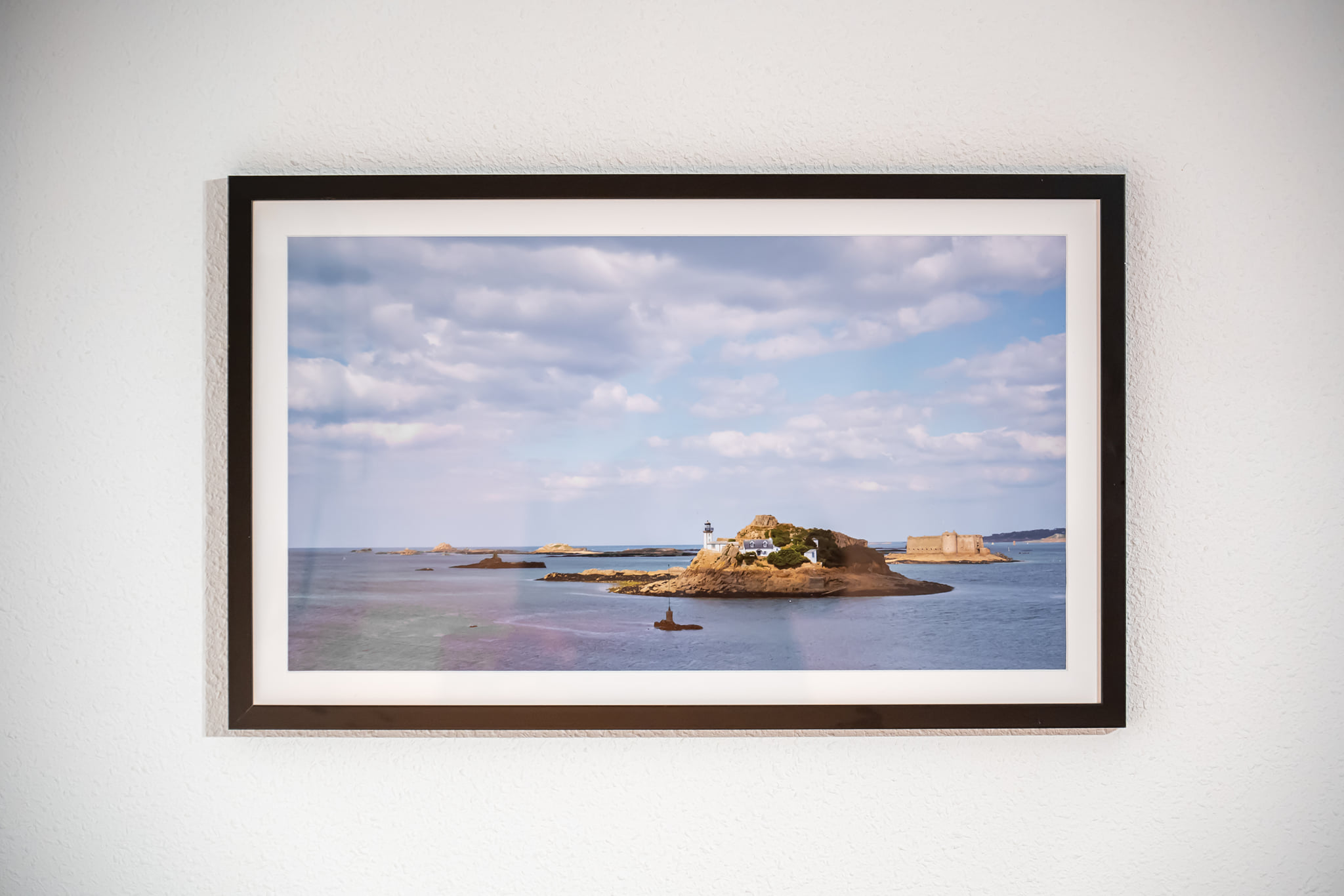 Tirage photo de la baie de Morlaix accroché au mur