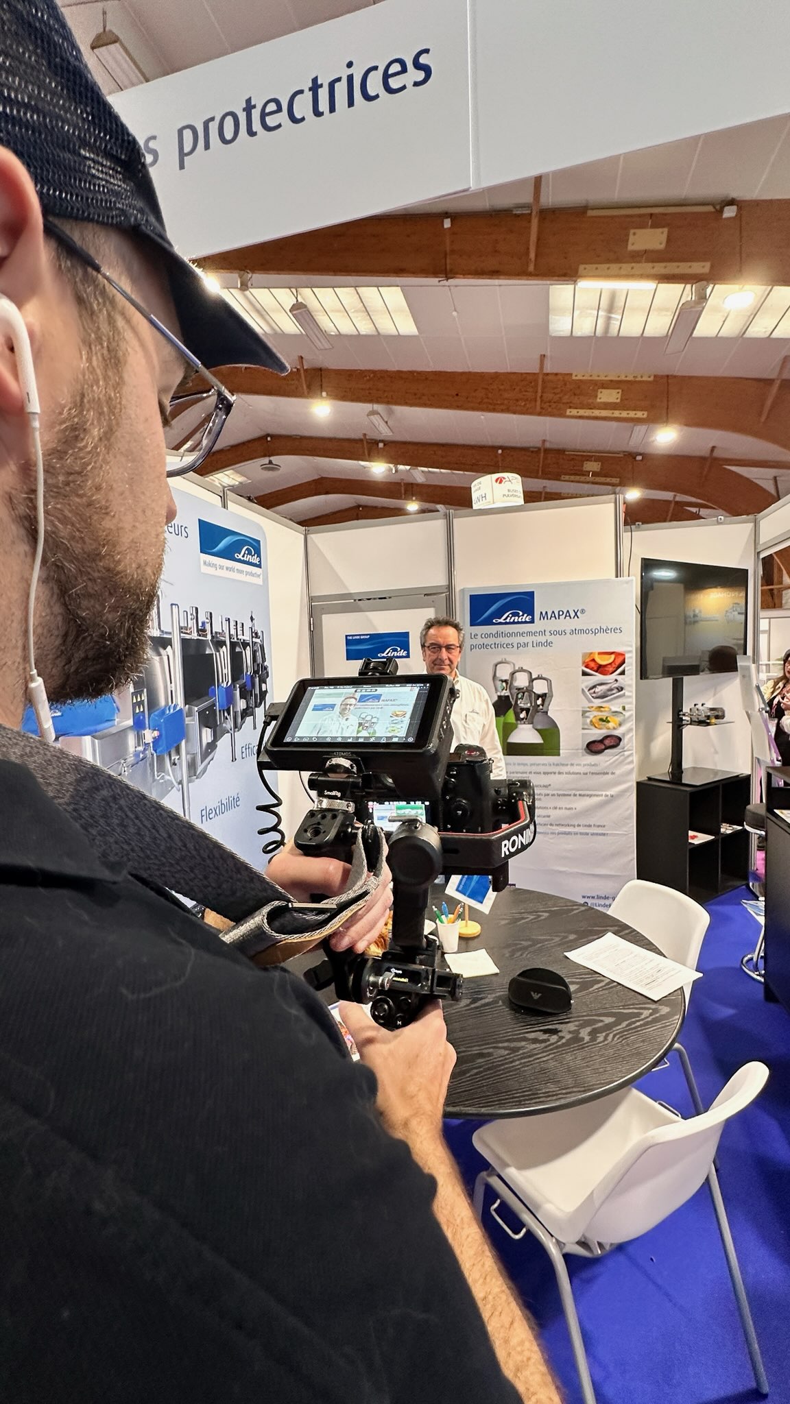 Backstage tournage film corporate Linde Gas - Sky Arts Production